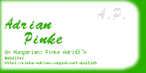 adrian pinke business card